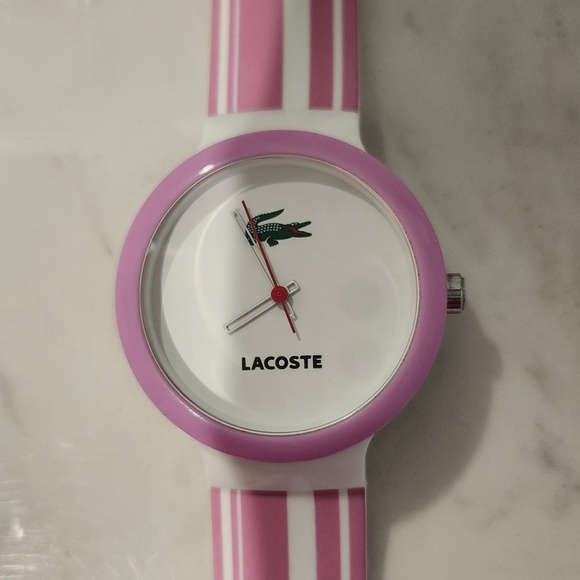 IZOD Lacoste Pink Stripe Wristwatch main image 7